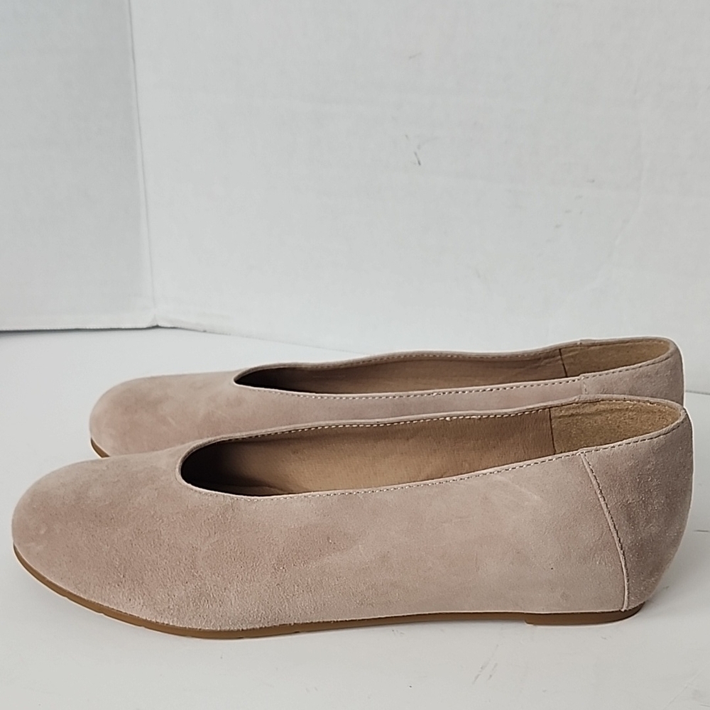 Eileen Fisher Women's Una 2 Flat Earth Nubuck Ballet Flats Size 9 NWOT